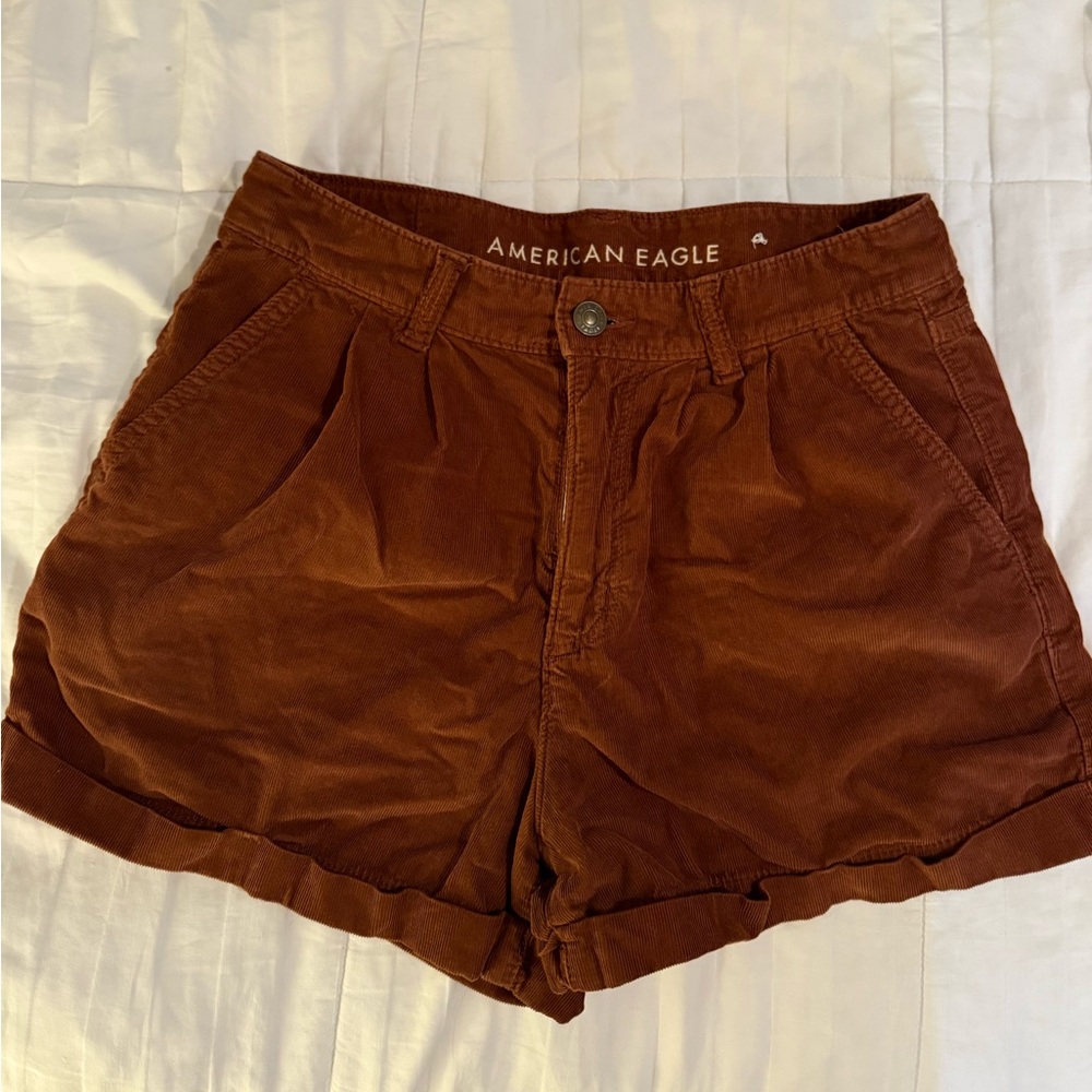 American Eagle Corduroy High Waist Shorts